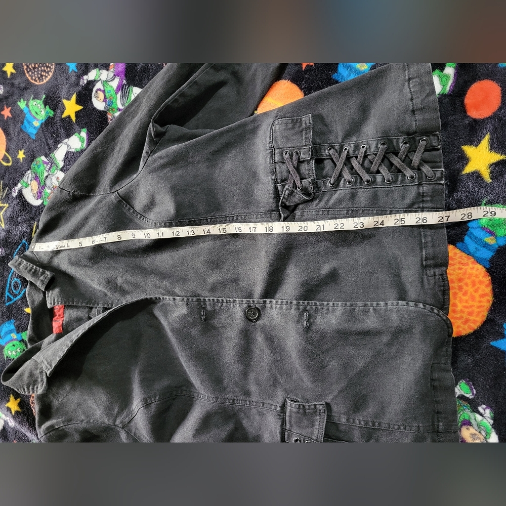 Tripp NYC VINTAGE 2X Black Button-Up Jacket with Lace Details - Picture 12 of 16